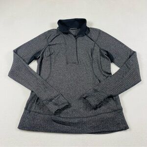 Lululemon Think Fast Pullover Herringbone 1/4 Zip Jacket Long Sleeves